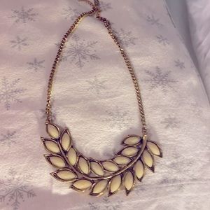 Leaf statement necklace